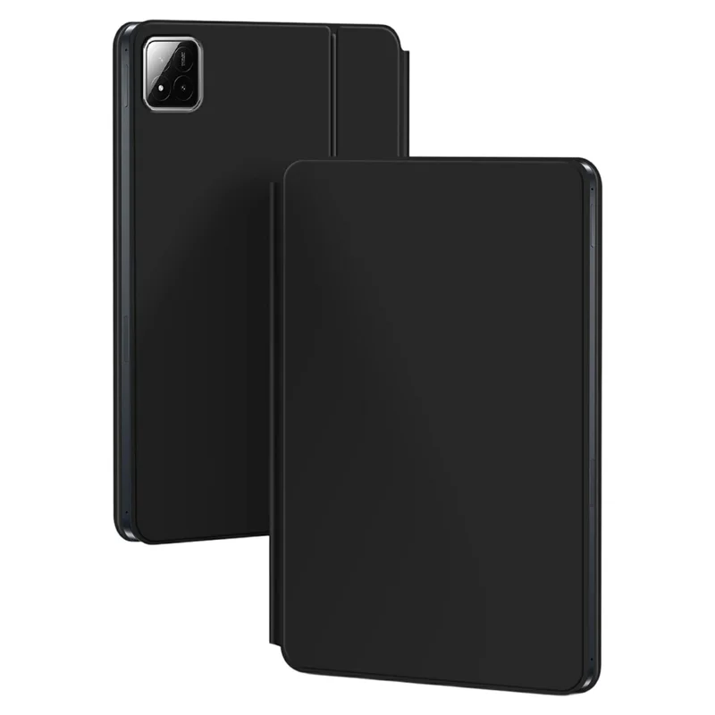 For Xiaomi Poco Pad X1 Magnetic Floating Bluetooth-compatible Keyboard + Leather Tablet Case - Black