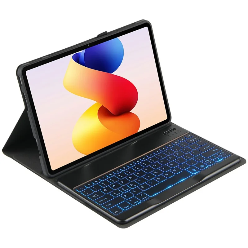 غطاء واقي لجهاز Xiaomi Redmi Pad 2 Pro مع حامل من جلد PU (بدون لوحة مفاتيح)