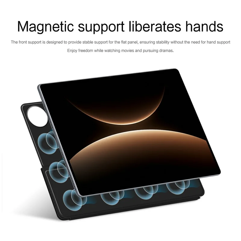 Capa de Couro para Huawei MatePad Edge com Suporte de Origami, Capa Magnética para Tablet