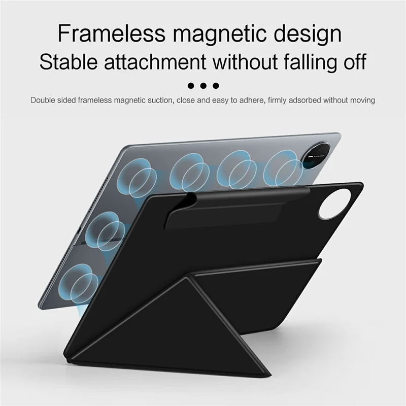 Capa de Couro para Huawei MatePad Edge com Suporte de Origami, Capa Magnética para Tablet