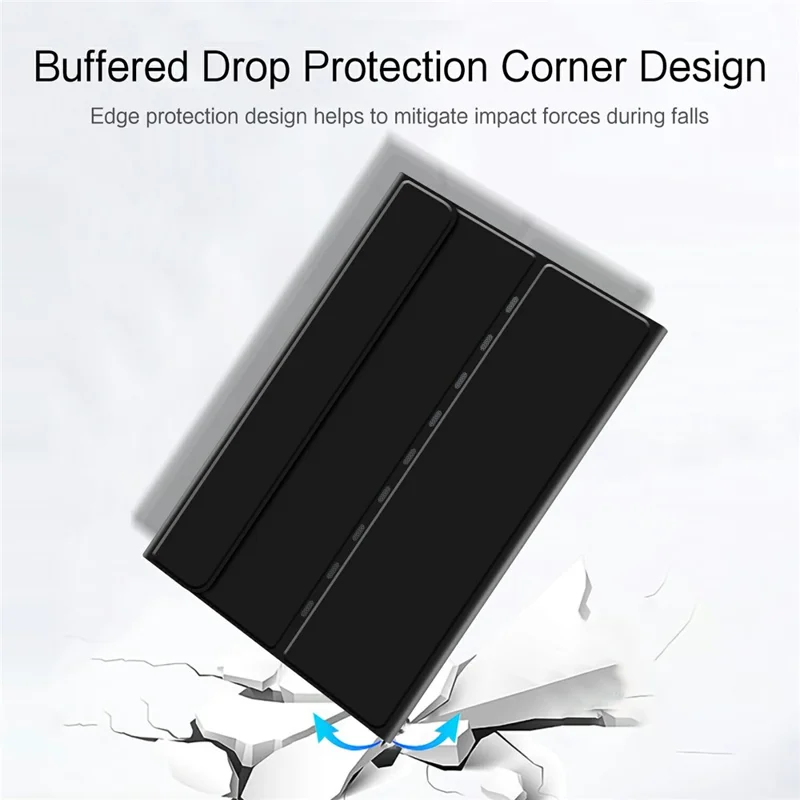 For Huawei MatePad Edge Case Full Protection PU Leather Stand Tablet Cover (without Keyboard) - Black