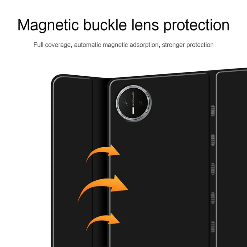 For Huawei MatePad Edge Case Full Protection PU Leather Stand Tablet Cover (without Keyboard) - Black