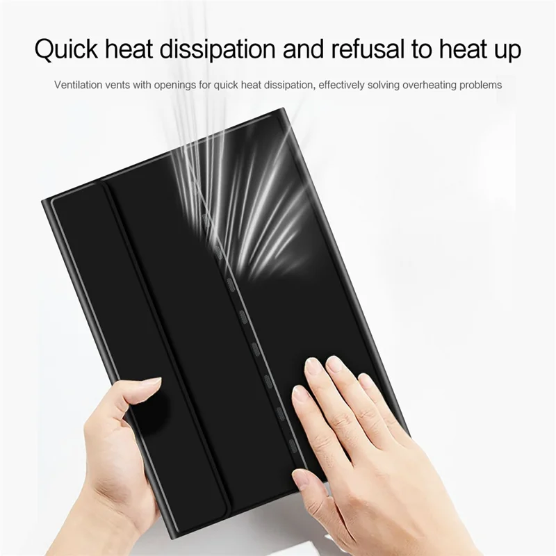 For Huawei MatePad Edge Case Full Protection PU Leather Stand Tablet Cover (without Keyboard) - Black