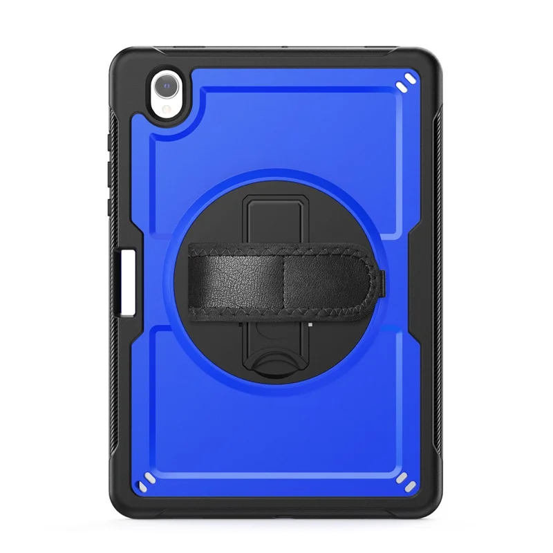 Tablet Case For Samsung Galaxy Tab S11 PC + TPU Cover with Hand Strap and Shoulder Strap - Dark Blue
