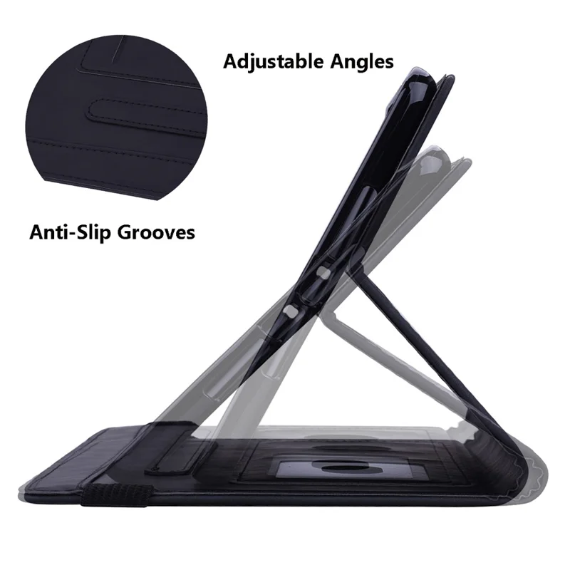 Tablet Case For Samsung Galaxy Tab S10 FE  /  Tab S9 FE  /  Tab S10 Lite Card Slots Leather Cover Flower Pattern - Black