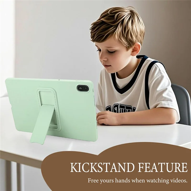 For Huawei MatePad SE 11 Case TPU + PC Skin-Friendly Kickstand Tablet Cover - Mint Green