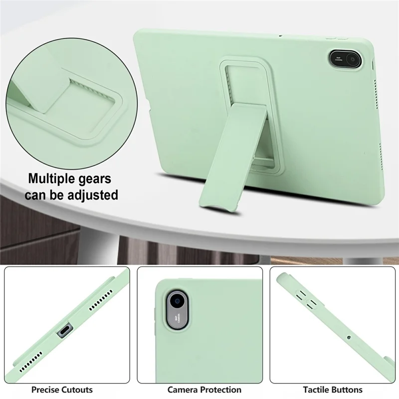 For Huawei MatePad SE 11 Case TPU + PC Skin-Friendly Kickstand Tablet Cover - Mint Green
