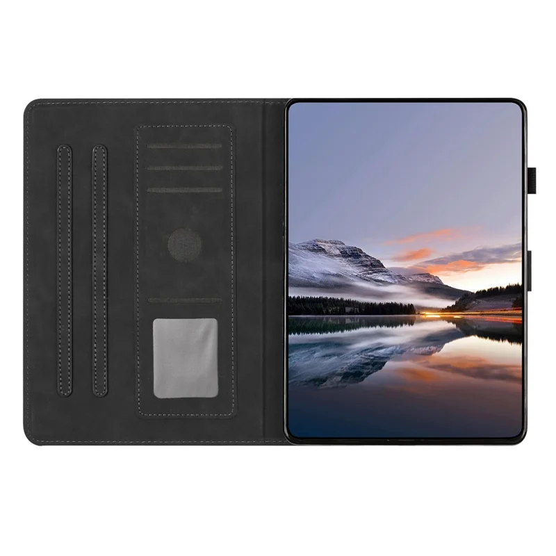 Tablet Case For iPad mini (2019) 7.9 inch / mini 4 / mini 3 / Mini 2 / Mini Card Holder Stand Butterfly Floral Imprinted Leather Cover - Black