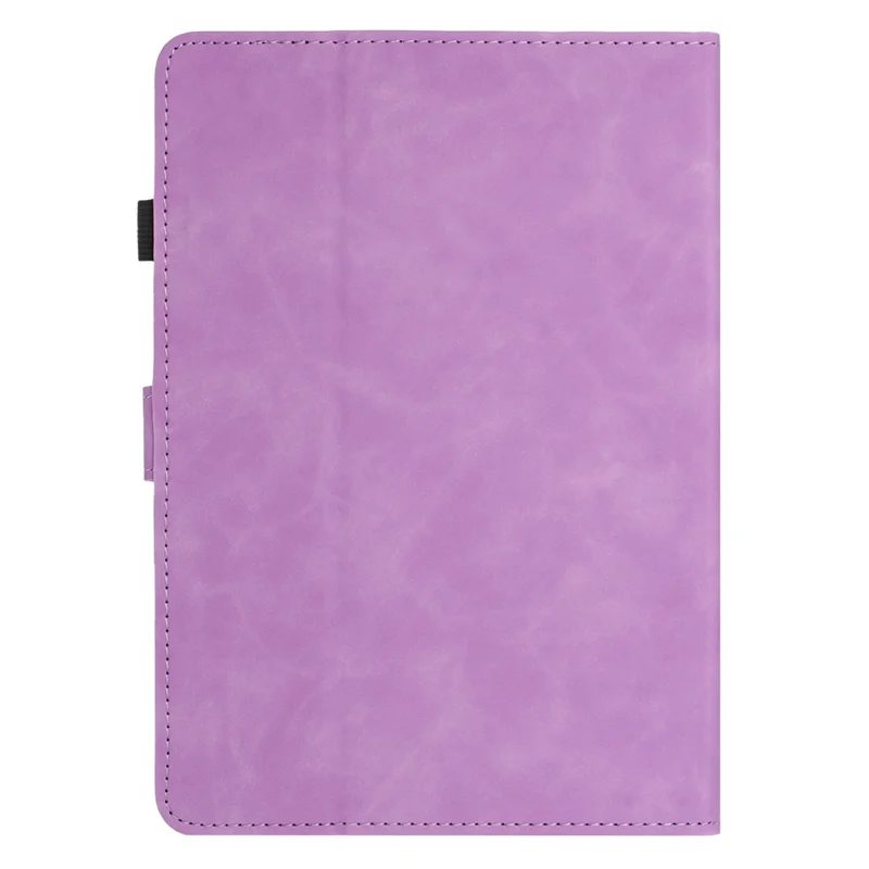 For Amazon Kindle Paperwhite (2024) Case Card Holder Stand Butterfly Floral Imprinted Leather Tablet Cover - Light Purple