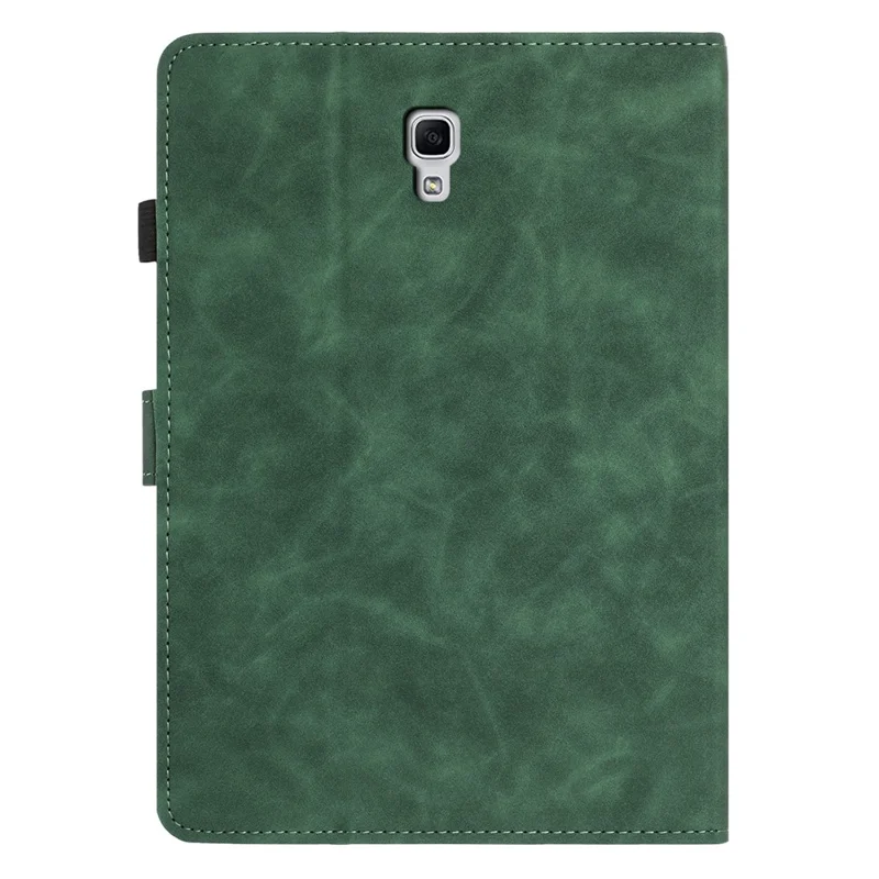 For Samsung Galaxy Tab A 10.5 (2018) Case Card Holder Stand Butterfly Floral Imprinted Leather Tablet Cover - Green
