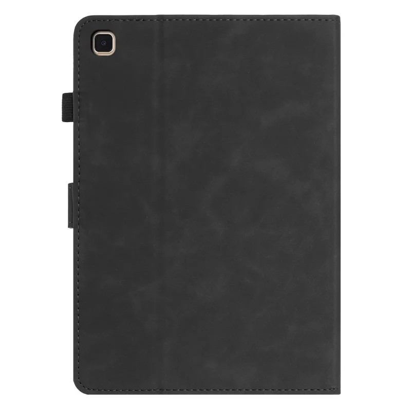 Tablet Case For Samsung Galaxy Tab S6 Lite (2024) / (2022) / (2020) Card Holder Stand Butterfly Floral Imprinted Leather Cover - Black