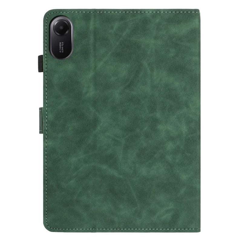 For Xiaomi Redmi Pad 2 Case Card Holder Stand Butterfly Floral Imprinted Leather Tablet Cover - Green