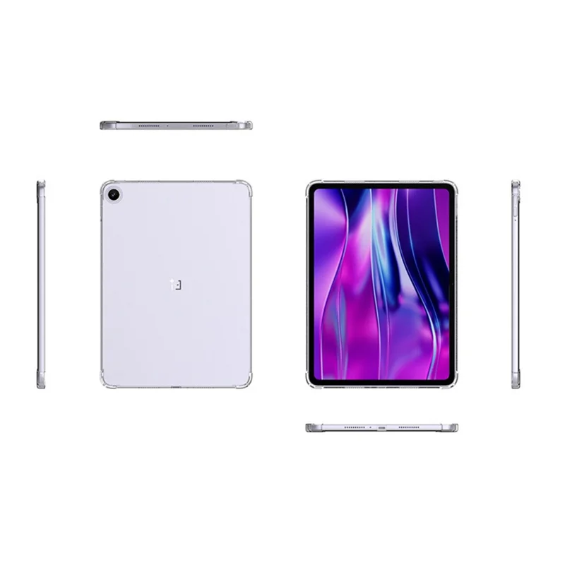 Чехол для OnePlus Pad Go 2, прозрачный ударопрочный чехол из ТПУ с защитой углов, чехол для планшета