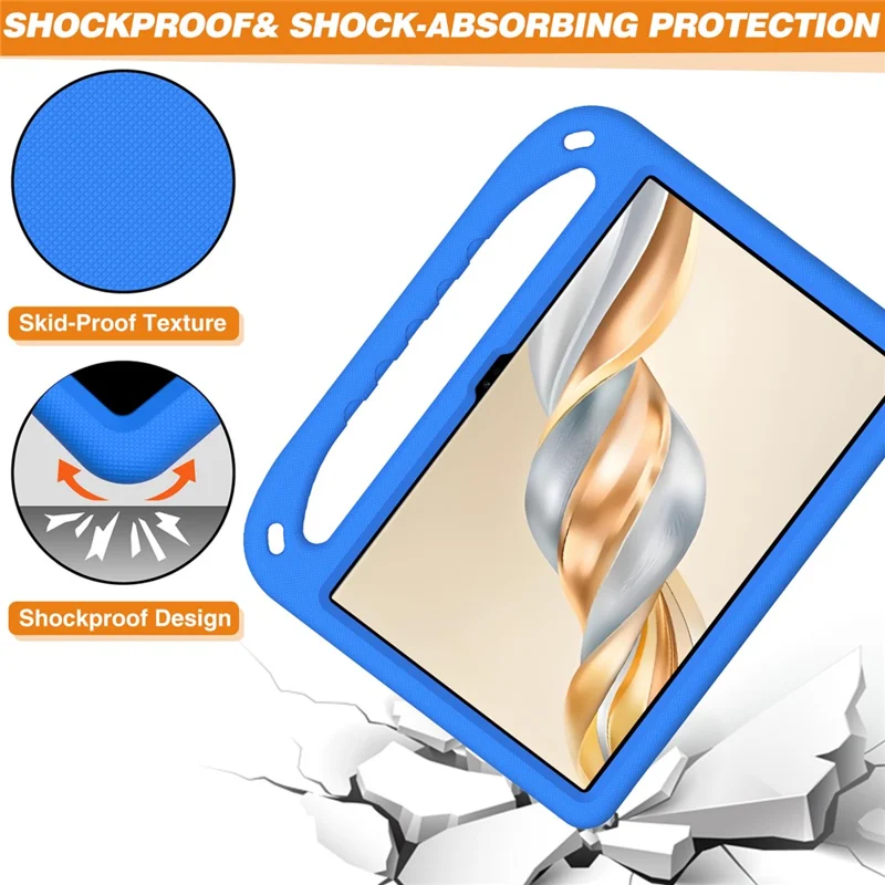 For Honor Pad X9a Hülle mit Handgriff und Ständer Tablet EVA Cover - Blau