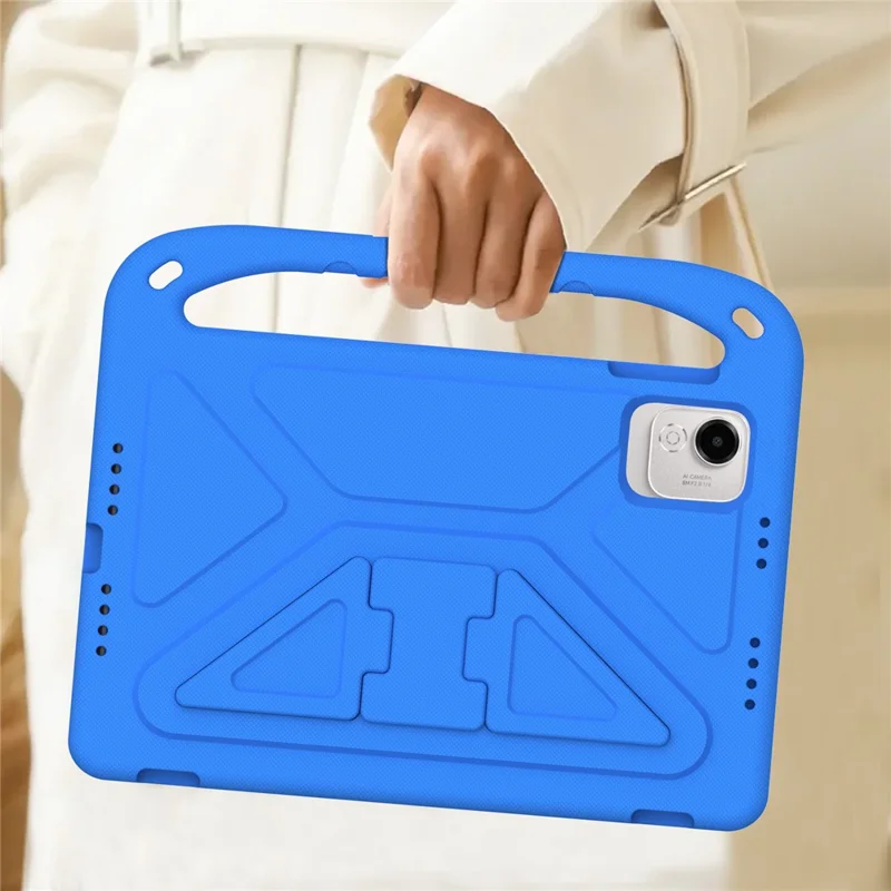 For Honor Pad X9a Hülle mit Handgriff und Ständer Tablet EVA Cover - Blau