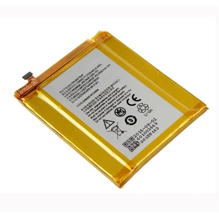 3.85V 2705mAh Bateria Para ZTE Axon 7 Mini Bateria de Telefone Celular Li3927t44p8h726044 Parte de Substituição (sem Logotipo)