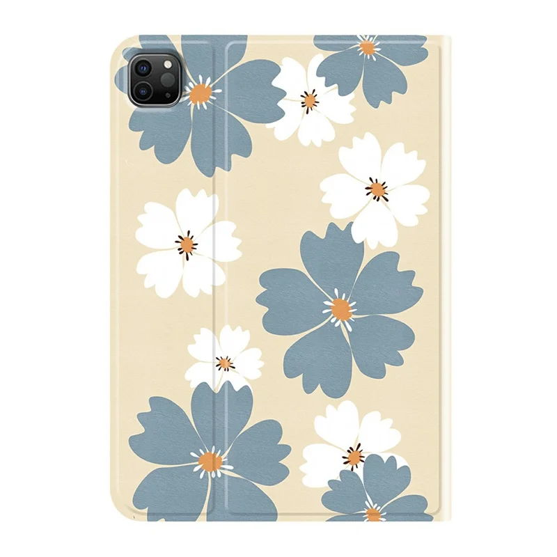 PU Leather Case iPad Air 11 (2025)  /  Pro 11-inch (2018)  /  Pro 11 (2020)  /  (2021)  /  (2022)  /  Air (2020)  /  (2022)  /  Air 11 (2024)  Pattern Print Tablet Cover Stand with Pen Slot (Stylus Not Included)  - Blue Daisies