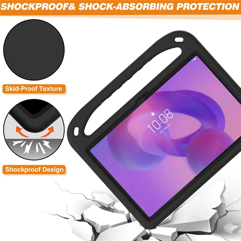 For Lenovo Idea Tab / Tab K11 Gen 2 Case Hand Grip Kickstand Tablet EVA Cover - Black