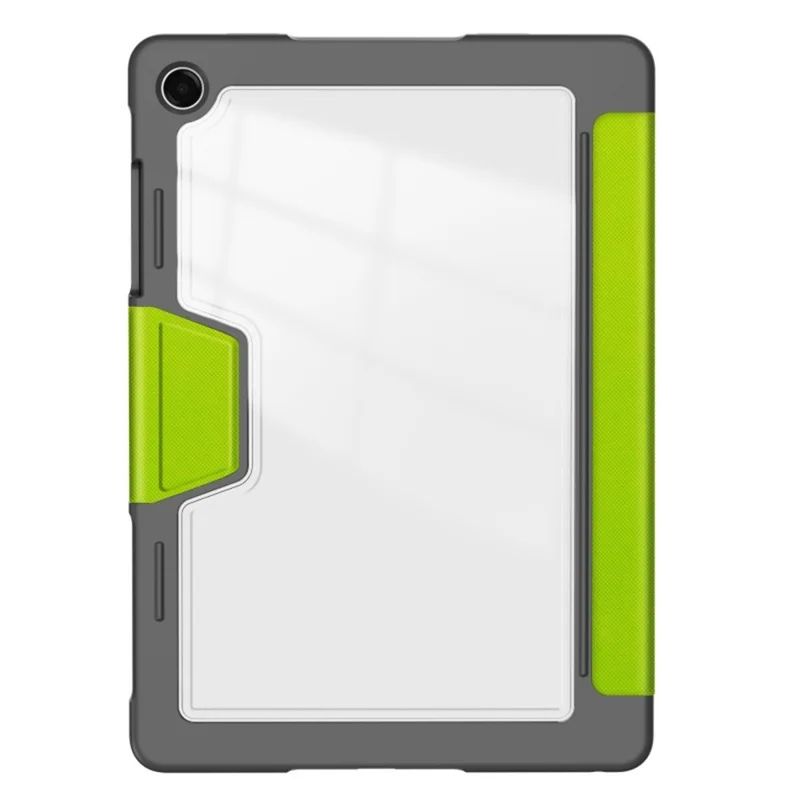 Compra em Volume para Capa com Suporte para Samsung Galaxy Tab A11 / A9, Capa Antiqueda em TPU, Acrílico e Couro PU com Suporte para Caneta - Verde