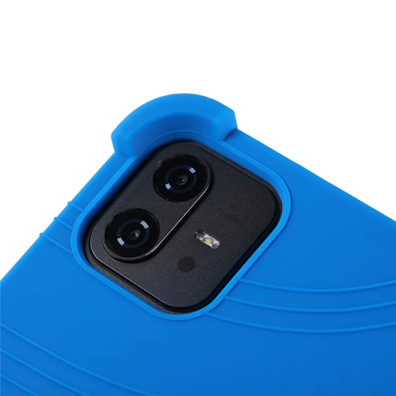 For Teclast ArtPad Pro / Blackview LINK 8 Case Adjustable Kickstand Silicone Tablet Protective Cover - Dark Blue