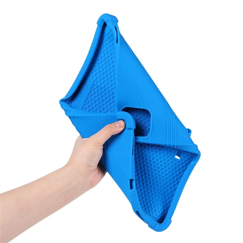 For Teclast ArtPad Pro / Blackview LINK 8 Case Adjustable Kickstand Silicone Tablet Protective Cover - Dark Blue