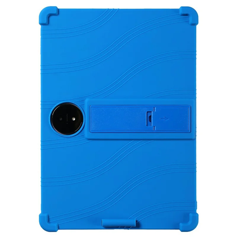 Étui pour TCL NxtPaper 14 avec support réglable, housse de protection en silicone pour tablette - Bleu foncé