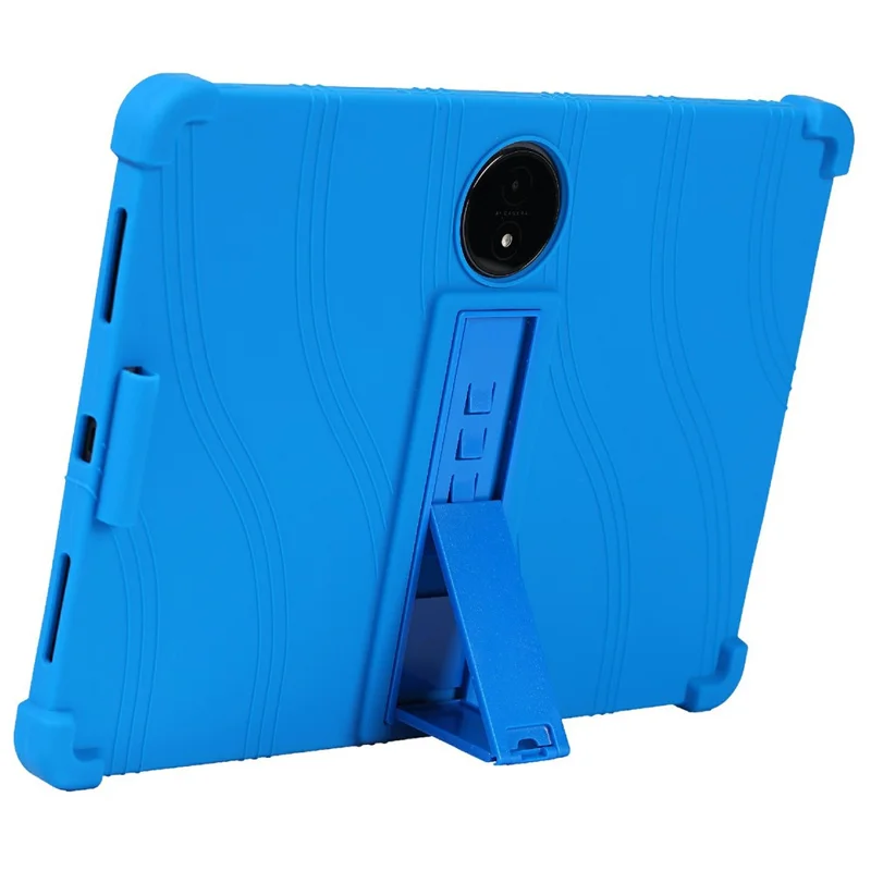 Étui pour TCL NxtPaper 14 avec support réglable, housse de protection en silicone pour tablette - Bleu foncé