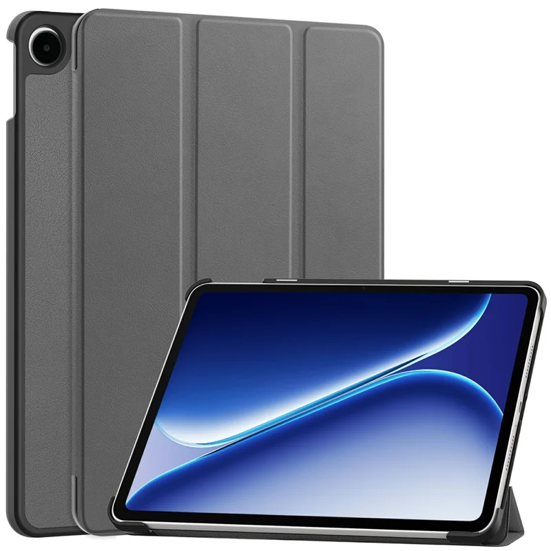 Capa de Tablet em Pele Anti-queda com Suporte para OnePlus Pad Go 2 - Cinzento
