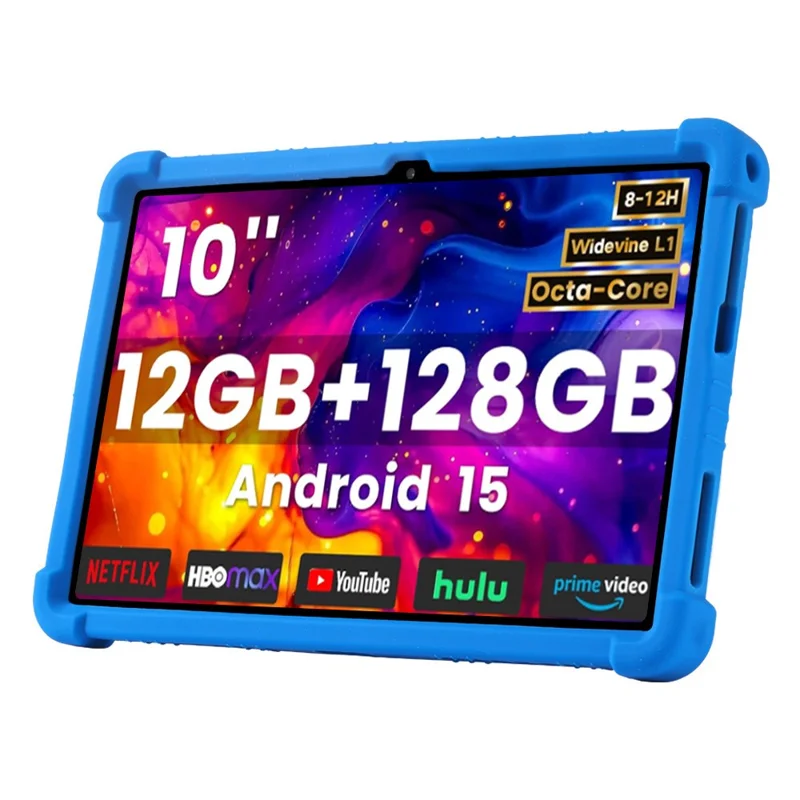 For Winsing T30W Case Adjustable Kickstand Silicone Tablet Protective Cover - Dark Blue