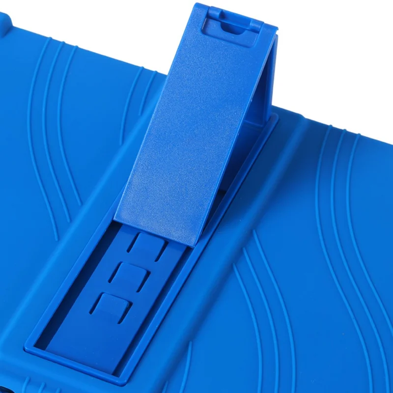 For Winsing T30W Case Adjustable Kickstand Silicone Tablet Protective Cover - Dark Blue