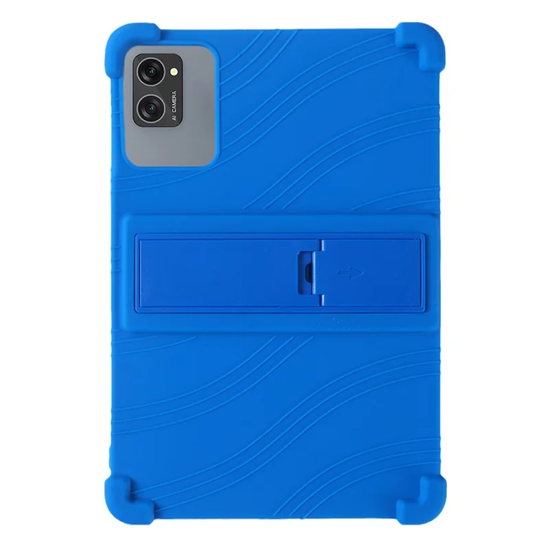 For Winsing T30W Case Adjustable Kickstand Silicone Tablet Protective Cover - Dark Blue