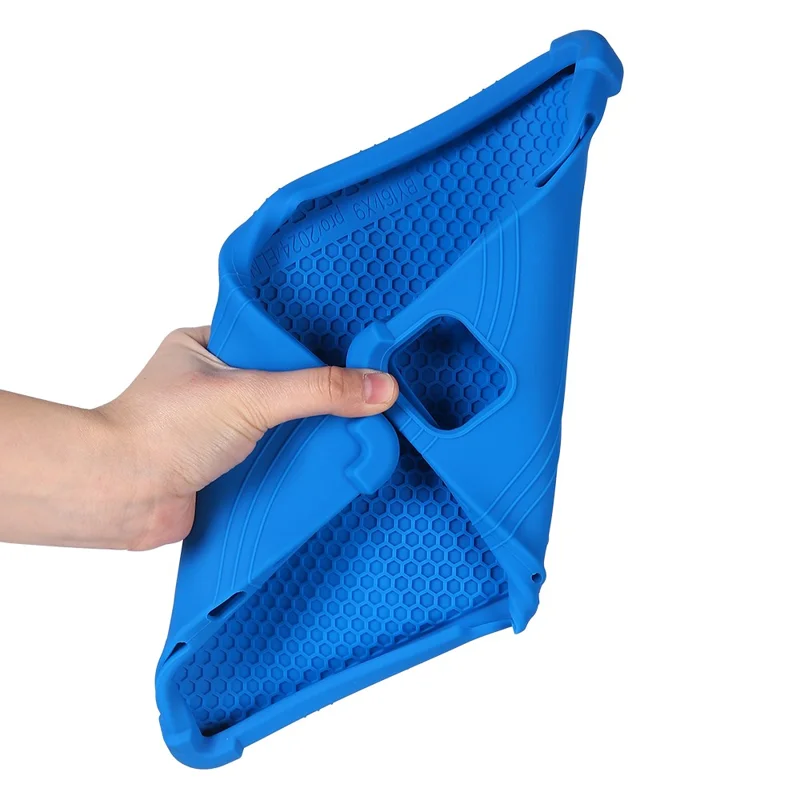 For Honor Pad X10 Pro Case Adjustable Kickstand Silicone Tablet Protective Cover - Dark Blue