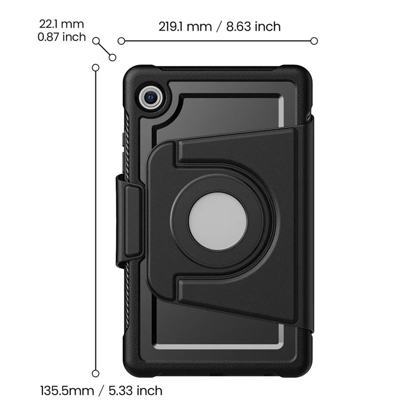 For Samsung Galaxy Tab A11 / A9 Tablet Case Detachable PC + TPU + PU Leather Flip Cover - Pink