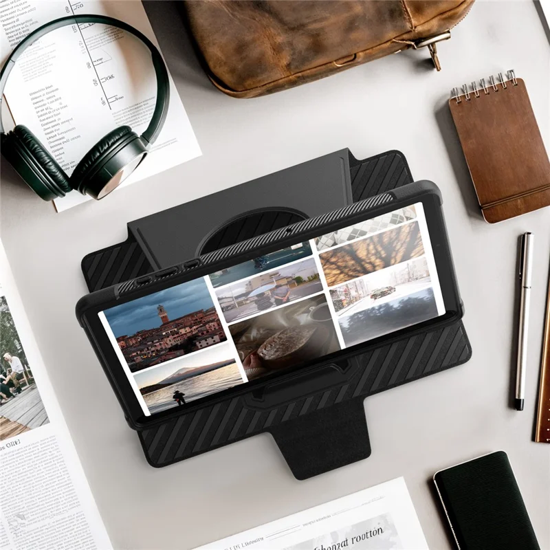 For Samsung Galaxy Tab A11+ / A9+ Tablet Case Detachable PC + TPU + PU Leather Flip Cover - Pink