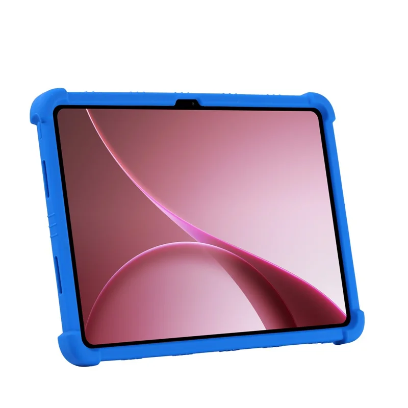 Tablet Case For Oppo Pad Air5  /  OnePlus Pad Go 2 Adjustable Kickstand Silicone Tablet Protective Cover - Dark Blue