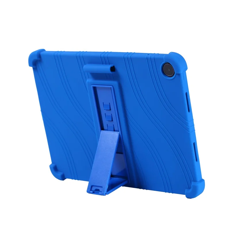 Tablet Case For Oppo Pad Air5  /  OnePlus Pad Go 2 Adjustable Kickstand Silicone Tablet Protective Cover - Dark Blue