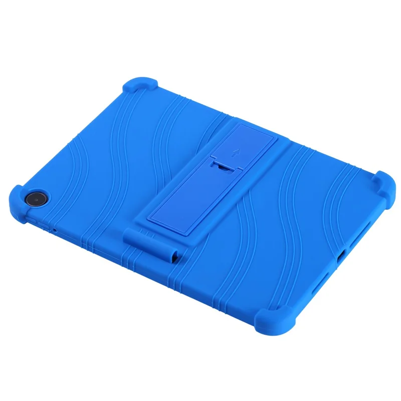 Tablet Case For Oppo Pad Air5  /  OnePlus Pad Go 2 Adjustable Kickstand Silicone Tablet Protective Cover - Dark Blue