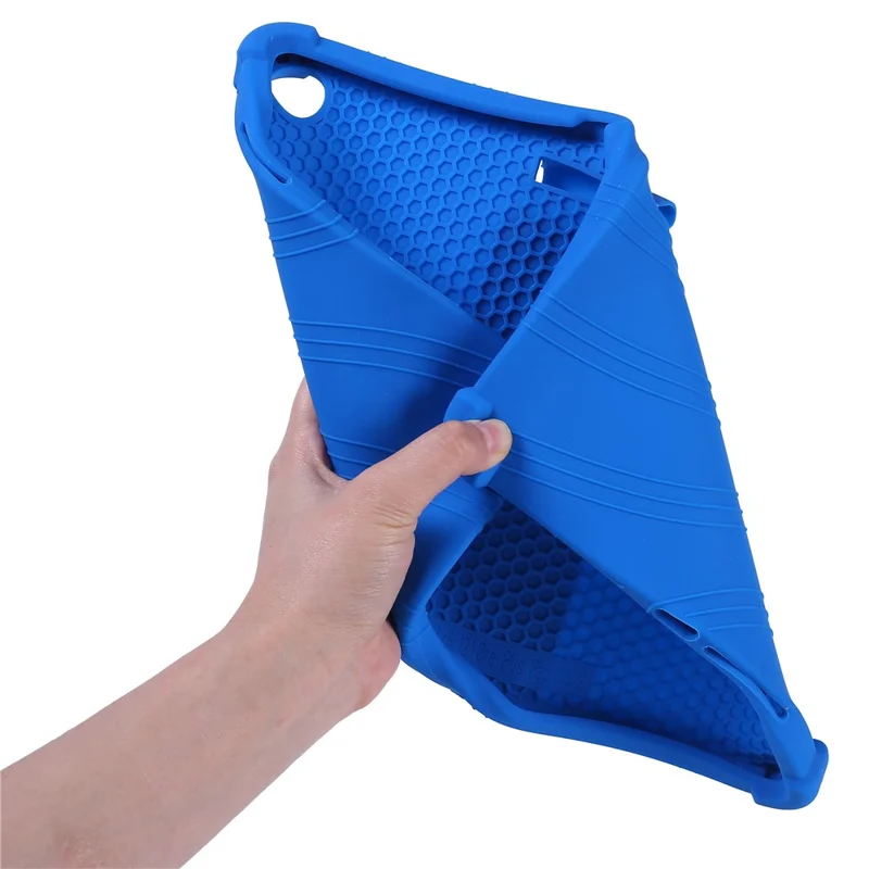 Tablet Case For Oppo Pad Air5  /  OnePlus Pad Go 2 Adjustable Kickstand Silicone Tablet Protective Cover - Dark Blue