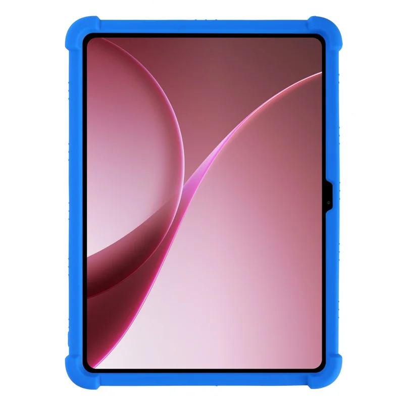 Tablet Case For Oppo Pad Air5  /  OnePlus Pad Go 2 Adjustable Kickstand Silicone Tablet Protective Cover - Dark Blue