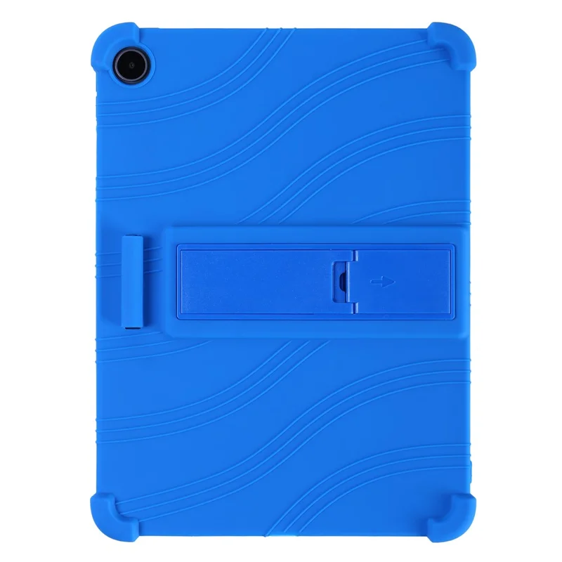 Tablet Case For Oppo Pad Air5  /  OnePlus Pad Go 2 Adjustable Kickstand Silicone Tablet Protective Cover - Dark Blue