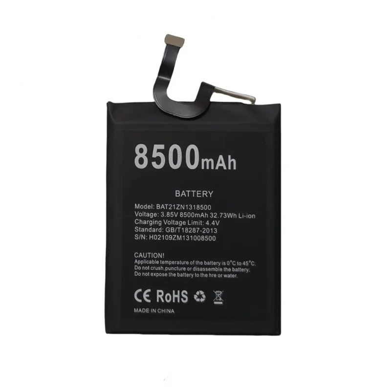 For Doogee S97 Pro 3.85V 8500mAh Li-Polymer Battery Assembly Part (Without Logo) (Encode: BAT21ZN1318500)