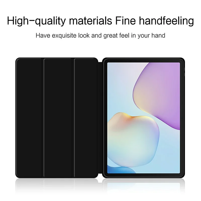 For Huawei MatePad 11.5 (2026) Case PU Leather TPU Back Trifold Stand Tablet Cover - Black