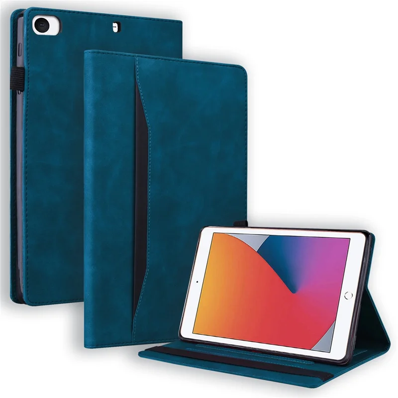 Tablet Case For iPad mini (2019) 7.9 inch  /  mini 4  / mini 3  /  Mini 2  /  Mini Card Slot PU Leather Stand Tablet Cover - Blue
