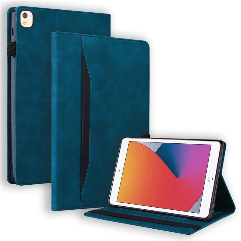 Tablet Case For iPad 10.2 (2020)  /  10.2 (2019)  /  Air 10.5 inch (2019) Card Slot PU Leather Stand Tablet Cover - Blue