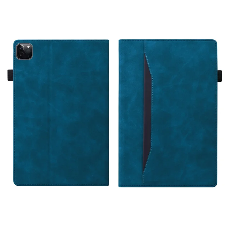 Tablet Case For iPad Pro 13 (2025) / (2024) Card Slot PU Leather Stand Tablet Cover - Blue