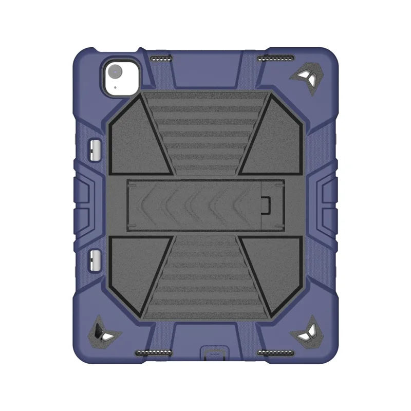 Cover per iPad Air 13 (2026) / (2025) / (2024) con Supporto, Custodia Protettiva Antiurto in PC + Silicone - Blu Navy + Nero