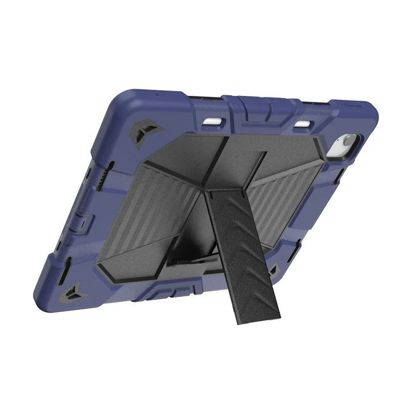 Cover per iPad Air 13 (2026) / (2025) / (2024) con Supporto, Custodia Protettiva Antiurto in PC + Silicone - Blu Navy + Nero