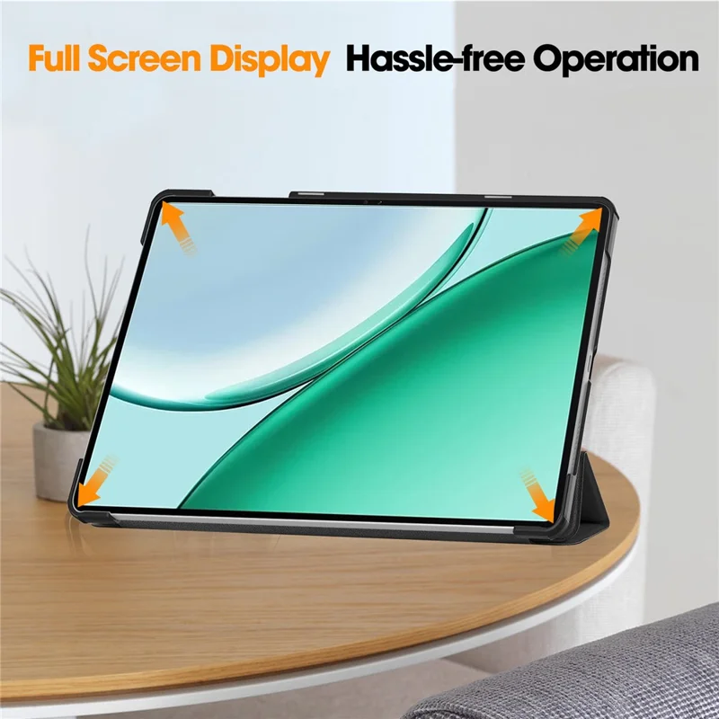 For Honor Pad X8b Case Anti-Drop Leather Stand Tablet Cover - Black