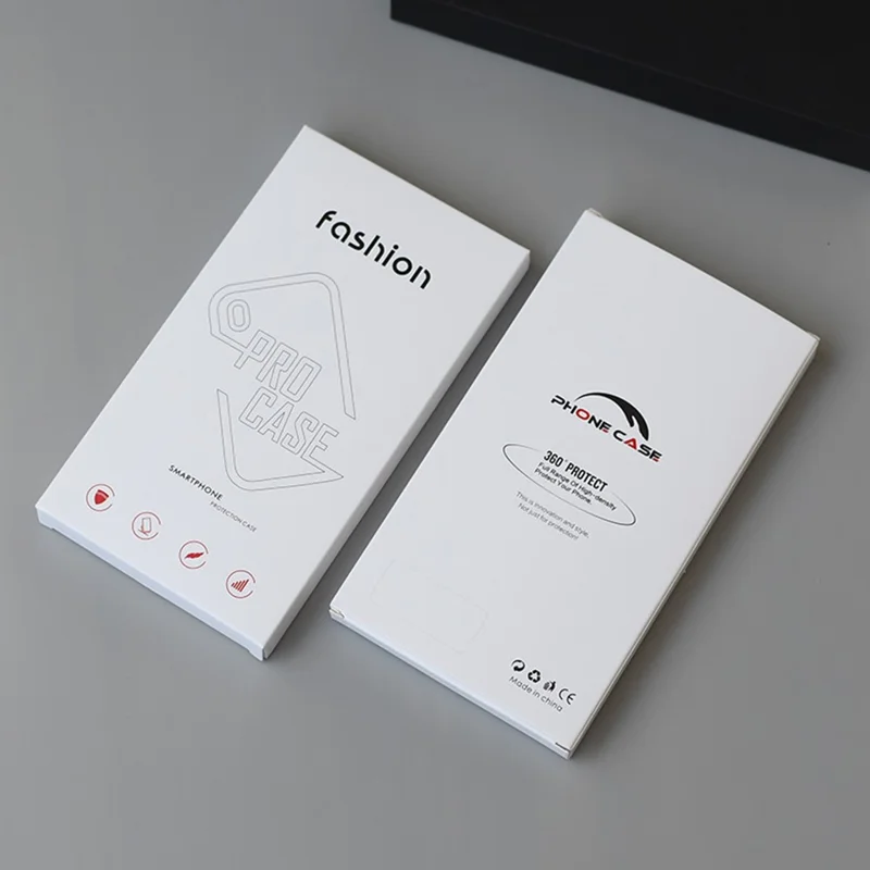 K1 18.2x10x1.5cm Phone Case Packaging Box Insert Tray Paper Case for Phone Cover - White