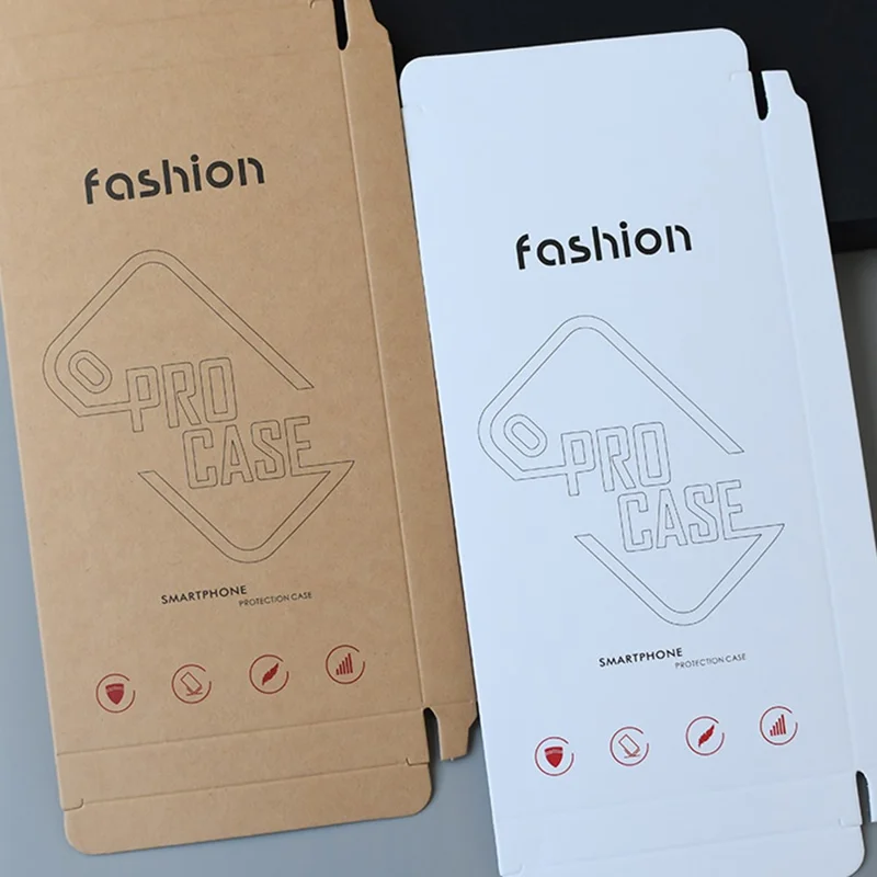 K1 18.2x10x1.5cm Phone Case Packaging Box Insert Tray Paper Case for Phone Cover - White